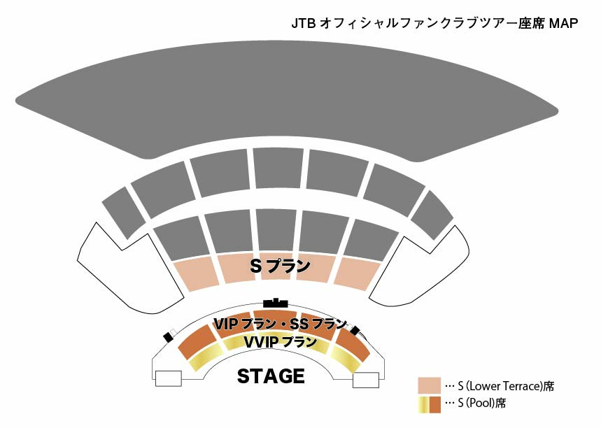 ASOBIEXPO HAWAII 2026 JTBオフィシャルファンクラブツアー 座席表